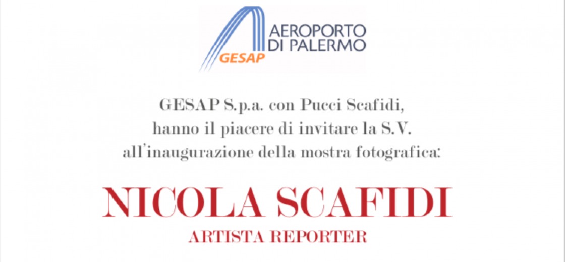 Scafidi artista reporter, la mostra all’aeroporto di Palermo